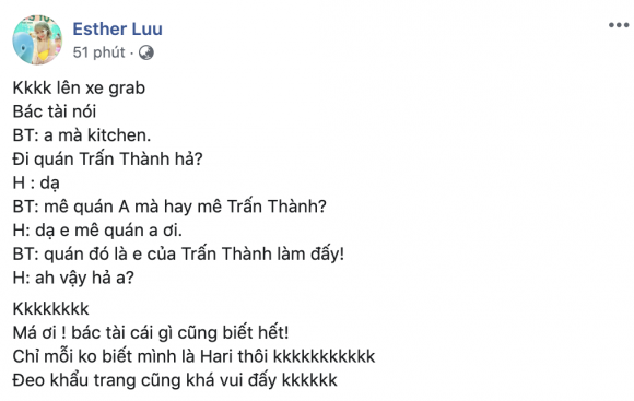 nữ ca sĩ hari won, Trấn Thành, sao Việt